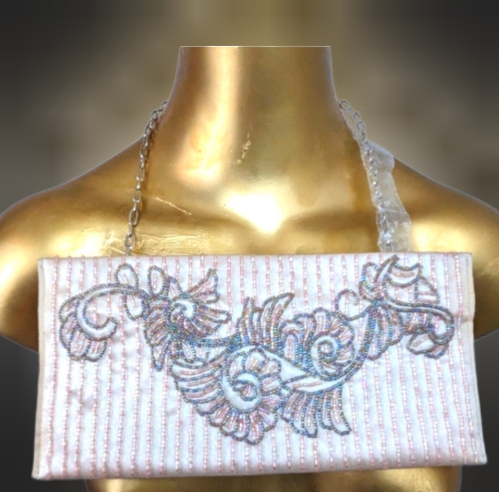 Menbur Classic Handbags Beaded Bag Chain Strap